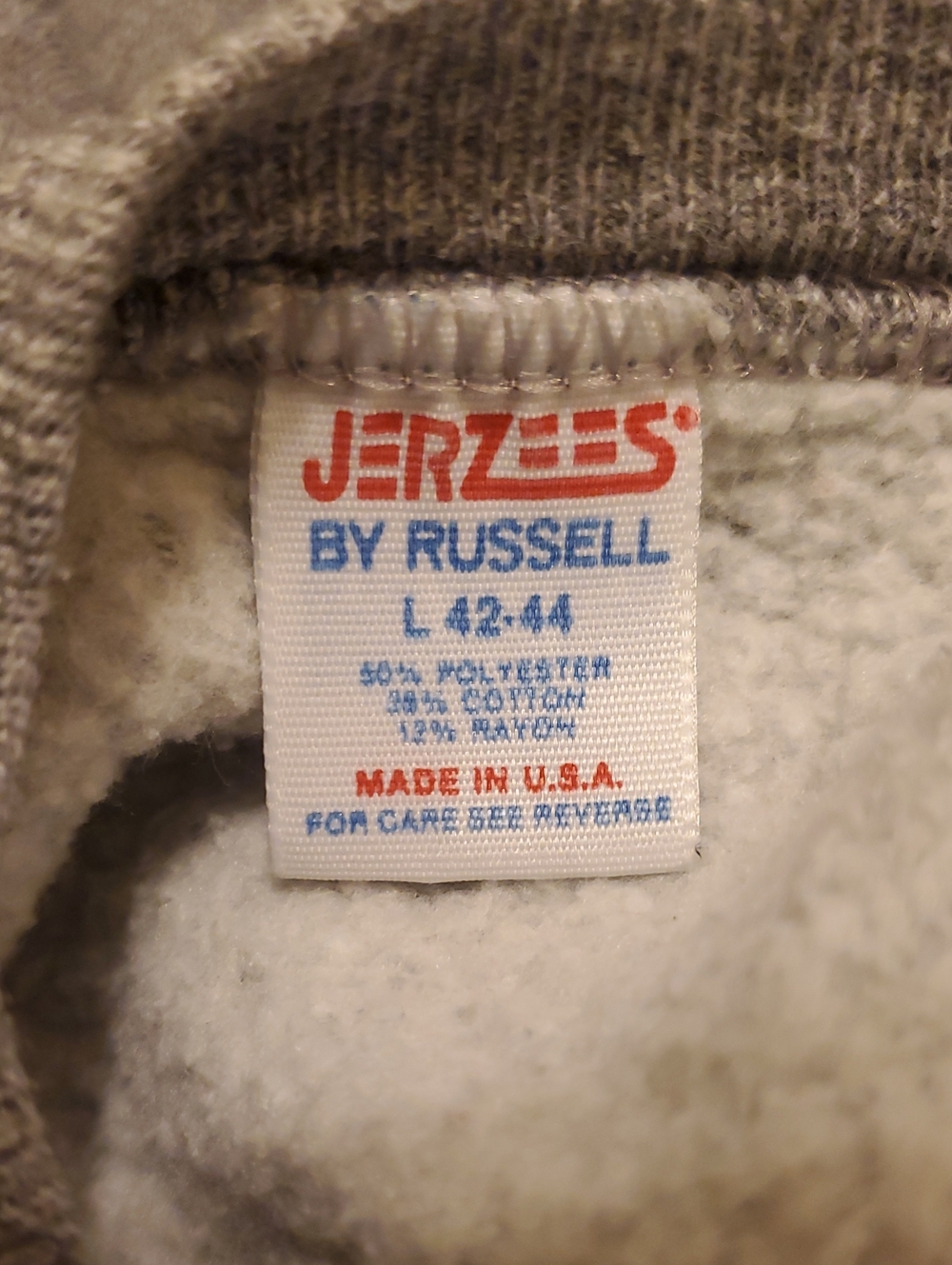 Jerzees Gray Crewneck Sweater with Deer Graphic - Men - Picture 5 of 5